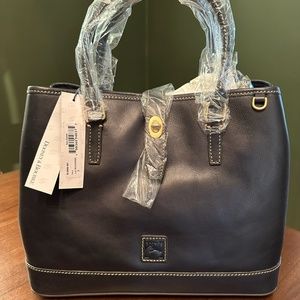 Dooney and bourke navy  perry satchel bag